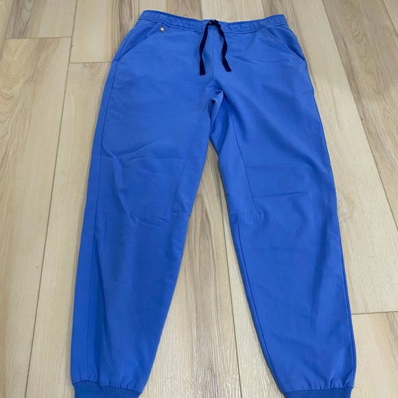 FIGS Tansen Jogger Scrub Pants Mens Medium Short Blue Technical Collection - Picture 1 of 9